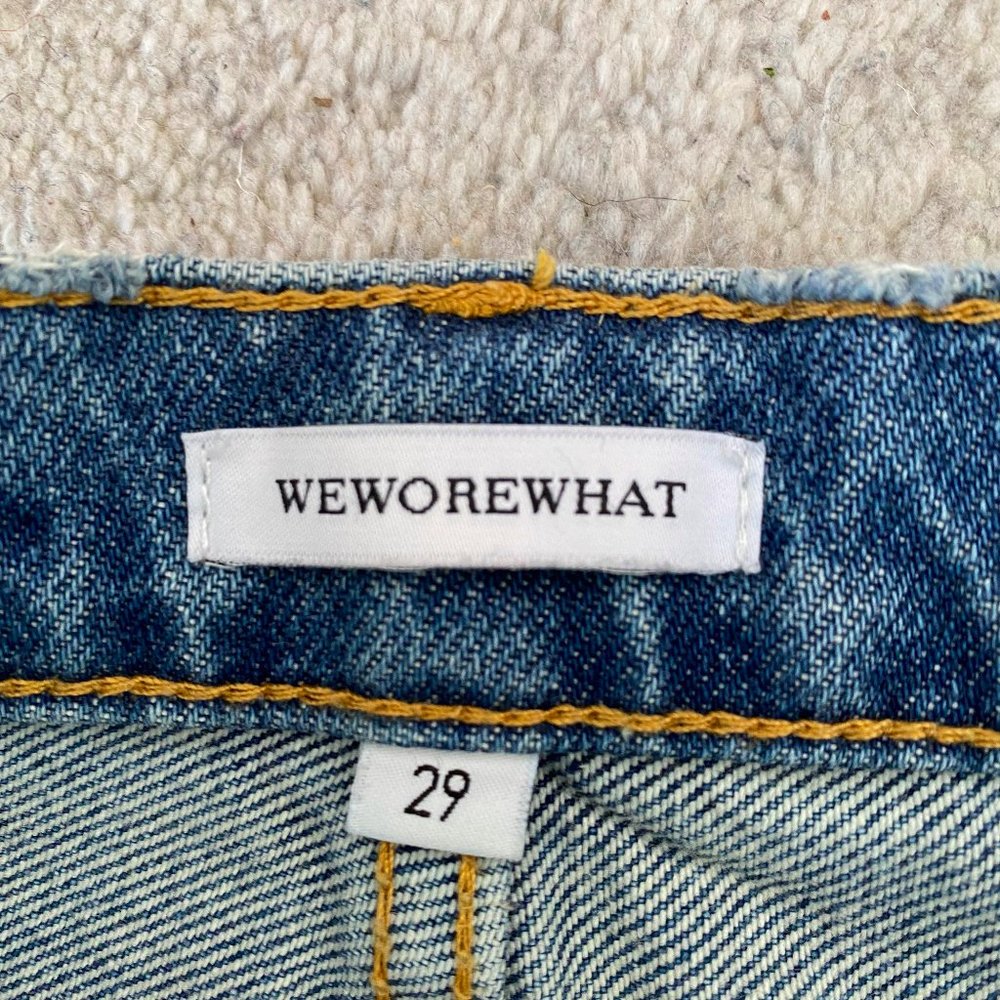 WeWoreWhat Size 29 Danielle High Rise Straight Jeans in Light Vintage - Picture 6 of 7